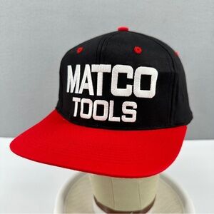 Matco Tools Racing Embroidered LSE Snapback Hat Cap Mechanic Automotive Black